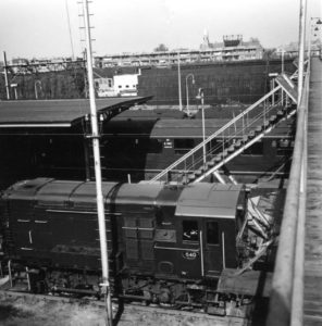 Manfred arranged the footplate trip on the steam locomotive such as this one in Hook station
